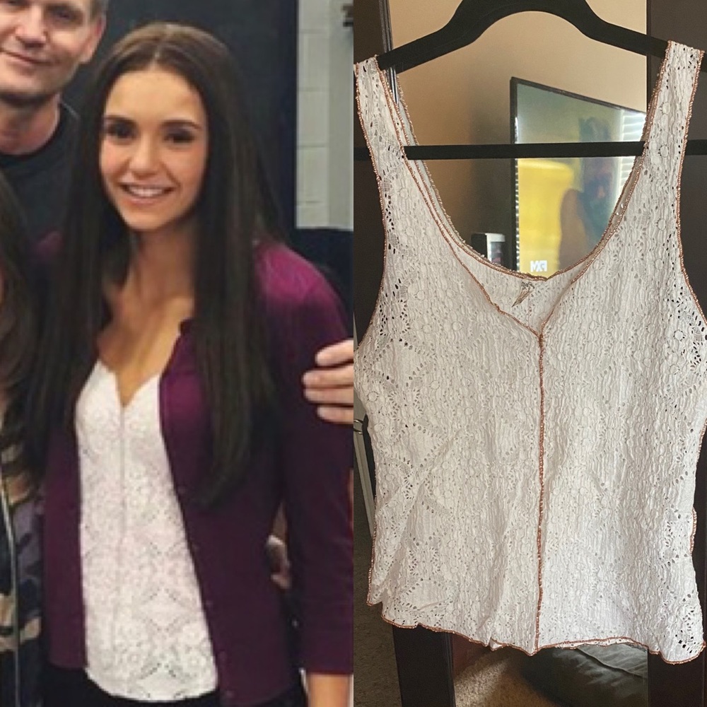 Free People Lace Top ASO Elena Gilbert
